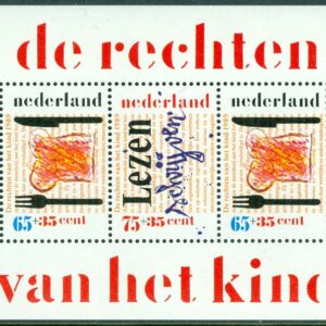 Nederlländerna – M BL  33 Voor het Kind 1989. Branet och dess rättigheter, block **