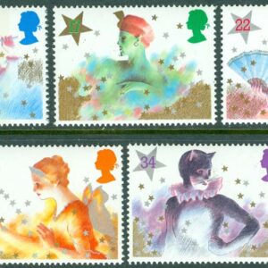 England – M 1051-1055 Jul 1985 – Pantominteater för barn, 5 kpl **
