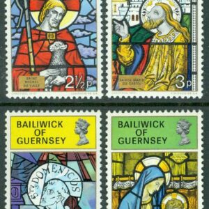 Guernsey – M   84-87 Jul 1973 – Kyrkfönster, 4 kpl **