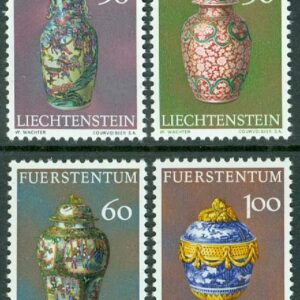 Liechtenstein – M  602-605 Ur skattkammaren i prinshuset (II): Kinesiskt porslin, 4 kpl **