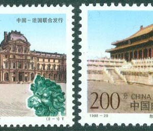 Kina – M 2942-2943 Fransk-kinesiskt kulturarv: palats, 2 kpl **