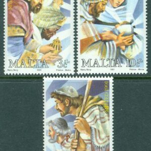 Malta – M  868-870 Jul 1991, Motiv ur julevangeliet, 3 kpl **