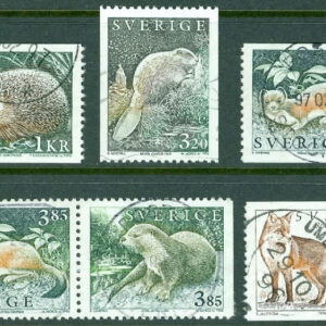 F 1940-1944 Vilda djur 3, 6 kpl inkl. BB-par stpl