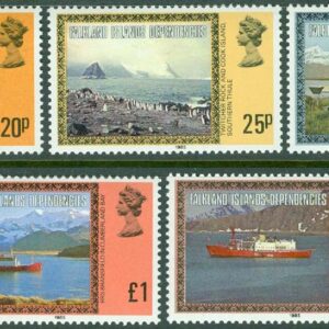 Falkland Islands Dep. – M   88-92 III Landskap – Vyer – Båtar – Pingviner, 5 kpl **
