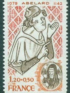 Frankrike – M 2156 Petrus Abaelardus (1079-1142), filosof. 1 kpl **