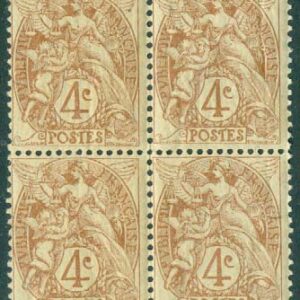 Frankrike – M   89 x Allegorie. Fyrblock – 4 C **