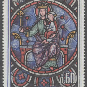 Frankrike – M 1474 Katedralen Notre-Dame 800 år – Fönsterkonst, 1 kpl **