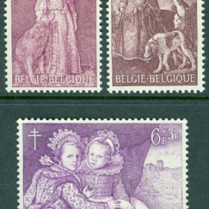 Belgien – M 1367, 1369, 1372 Kampen mot tuberkulos, 3 ol **