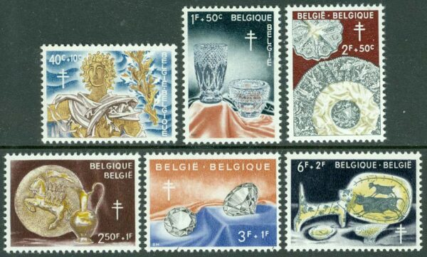 Belgien - M 1222-1227 Kampen mot tuberkulos, 6 kpl **