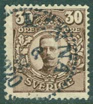 F   88 Medaljong 30 öre, stpl KINNA 6.12 1920  (P/Vg)