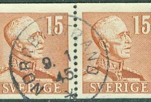 F  275I A.Gustaf V profil h. typ II. 2-sid par, NORRBYSTRAND 9.1.45  (AC/Å) riss