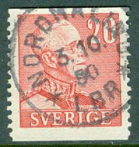 F  276 A Gustaf V profil h. typ II. NORDMALING LBR 3.10.50  (AC/Å)