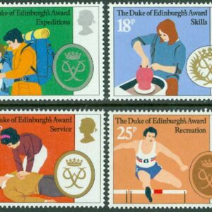 England – M  886-889 hertigen av Edinburghs ungdomspris 25 år,. 4 kpl **
