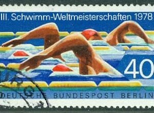 Berlin – M  571 VM i simning 1978 i Berlin, 1 kpl stpl
