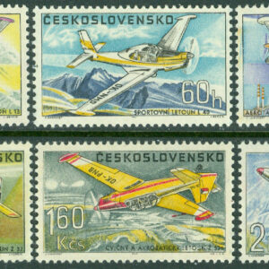 Tjeckoslovakien – M 1755-1760 Flygplan, 6 kpl **
