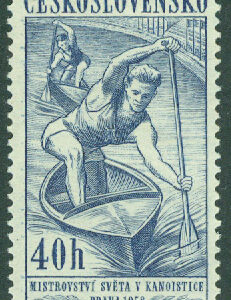 Tjeckoslovakien – M 1059 VM i kanot 1958, 40 h **