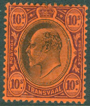 Transvaal – M  115 Kung Edward VII, 10 Sh *