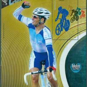 Argentina – M BL 112 Sportidoler, Juan Curuchet (*1965), cyklist, block **