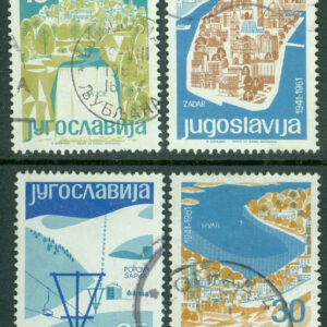 Jugoslavien – M  995-998 Jugoslaviska turistorter II, 4 ol stpl