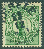 F   79 Medaljong 5 öre. RESELE 23.12 1901 (Y/Å)