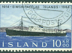 Island – F 414 Gullfoss, fartyg, 1 kpl stpl