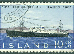 Island – F 414 Gullfoss, fartyg, 1 kpl stpl
