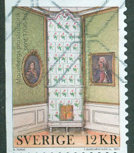 F 2978 Utrikes julpost 2013. Kakelugn, 12 kr stpl