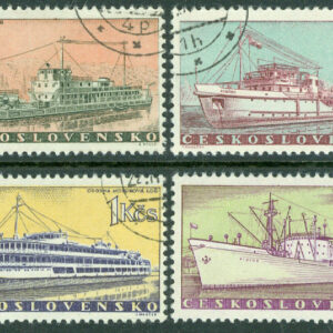 Tjeckoslovakien – M 1179-1182 Fartyg, 4 kpl stpl