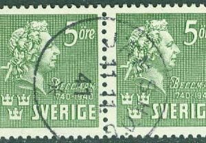 F  324BB Bellman 5 öre par stpl JÄMSHÖG 11.11.41  (K/Bl)