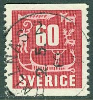 F  460 Hällristningar 60 öre. HÄLLNÄS 2  2.5.60  (AC/Vb)