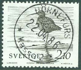 F 1394 Fåglar vid vatten. HÖRNEFORS 22.04.86  (AC/Å)