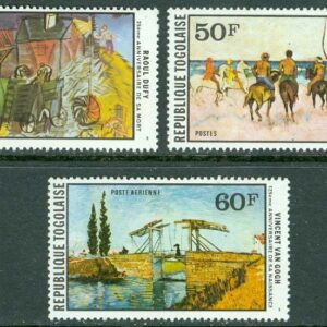 Togo – M 1324-1326 Konst av kända mästare, 3 ol **