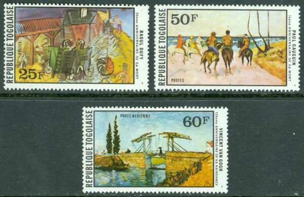 Togo - M 1324-1326 Konst av kända mästare, 3 ol **