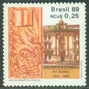 Brasilien – M 2288 De offentliga bibliotekens år, 1 kpl **