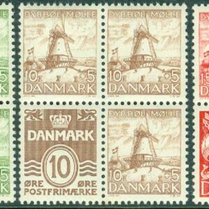 Danmark – F  278-280 (H1-H3) Dybbøl Mølle, 4-blocksserie kpl **