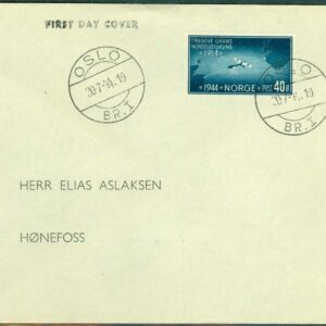 Norge – FDC 1944-07-30 – Nordsjöflygningen 1 kpl. Adressat