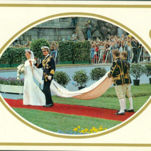 DD.MM. Konung Carl XVI Gustaf och Drottning Silvia, obeg. i gott skick.
