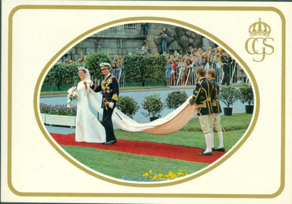 DD.MM. Konung Carl XVI Gustaf och Drottning Silvia, obeg. i gott skick.
