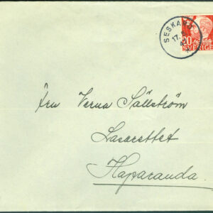 F  372 på vackert brev stpl SESKARÖ 17.5.47  (BD/Nb)