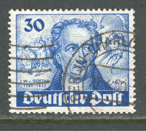 Berlin – M   63 J W von Goethe, författare, 30 Pf stpl