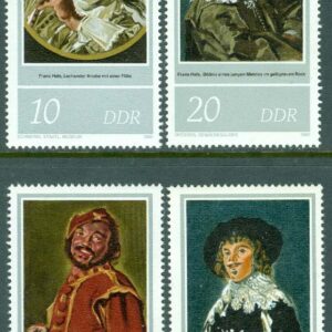 DDR – M 2543-2546 Frans Hals födelsedag, 4 kpl **