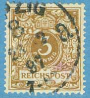 Deutsches Reich – M   45 Pärloval 3 Pf stpl