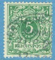 Deutsches Reich – M   46 Pärloval  5 Pf stpl