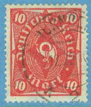 Deutsches Reich – M  206 Posthorn, 10 M stpl