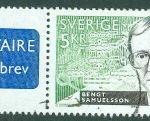 F 1990SX Nobelpristagare Bengt Smuelsson, 5 kr par stpl