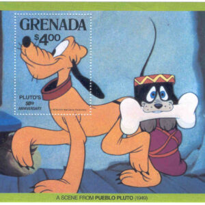 Grenada – M Bl  93 Disney – Plutos 50-årsdag, block**