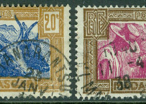 Madagaskar – M  186, 191 Zebu-spann, 2 ol stpl
