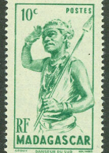 Madagaskar – M  387 Dansare, 10 C **