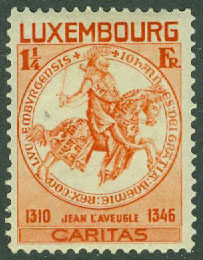 Luxemburg – M  263 Barnhjälp, 1 1/4 Fr (+ 75 C) *