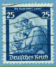 Deutsches Reich – M  568 Saaromröstningen, 25 Pf stpl
